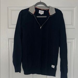 Men's Navy Quarter Zip Sweater
